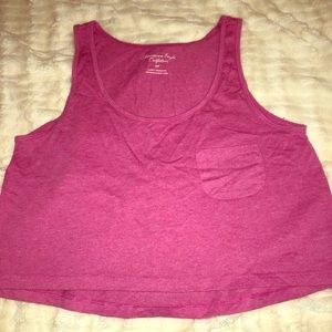 Cropped American Eagle Tank Top